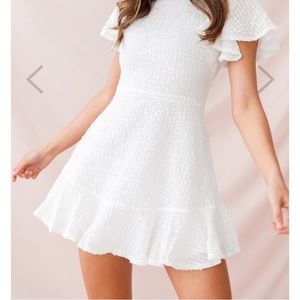 Selfie Leslie Isabelle Angel Sleeve Empire Dress